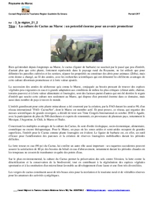 cooperatif cactus au maroc Book