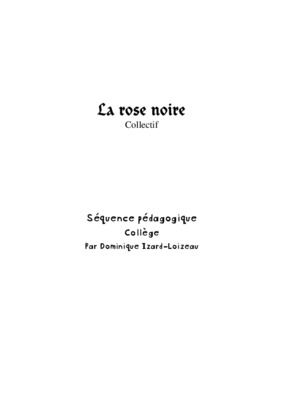 le piaige de la rose noire Book