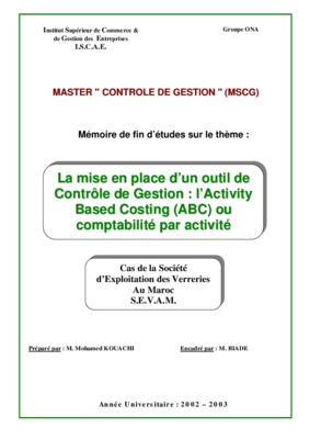 mise en place d_un controle de gestion Book