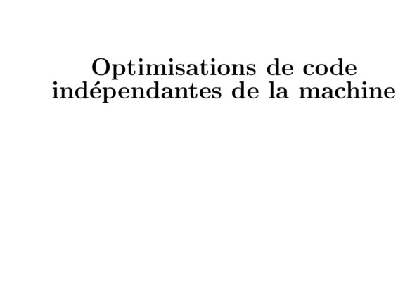 optimisation de code Book