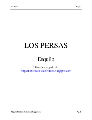 las coeforas de esquilo Book