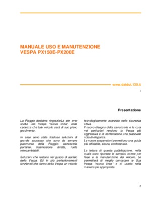 manutenzione vespa 125 gts Book
