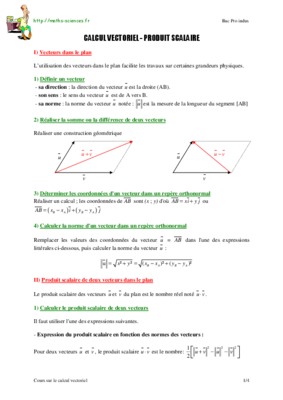cours sur calcul vectoriel Book