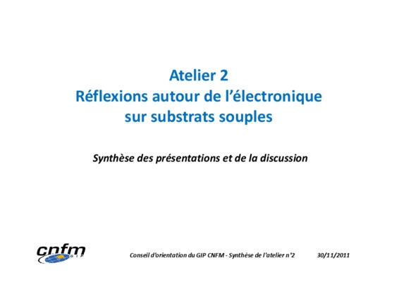 substrats organique en electronique Book
