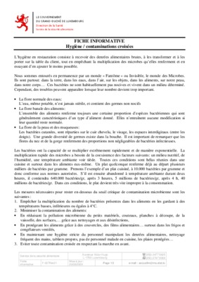contaminations croisees Book
