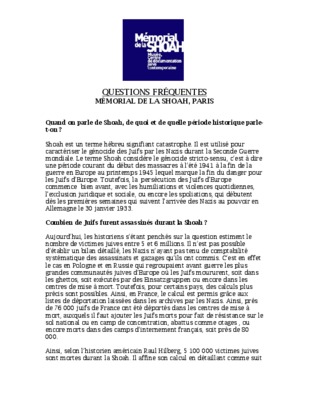 memorial de la shoah Book