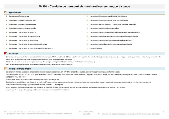 fiches metier rome n4101 Book