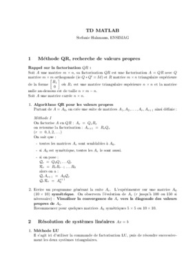 factorisation qr en matlab Book