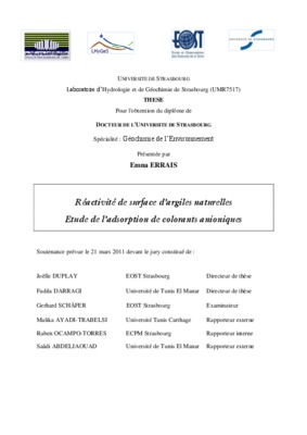 adsorption des cov sur les argiles Book