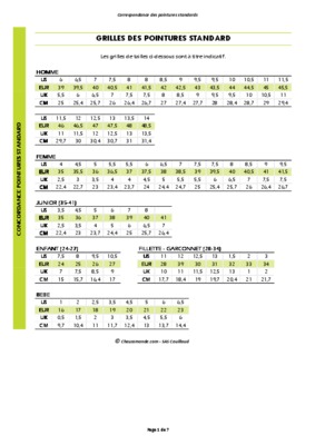pointures Book