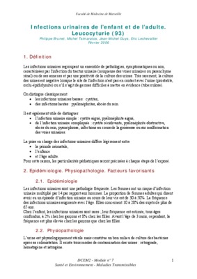 leucocyturie avec bacteriurie Book