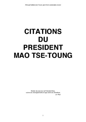 mao tse toung Book
