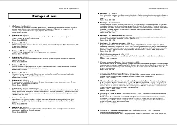 bruitages Book