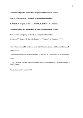 protocoles urgence Book