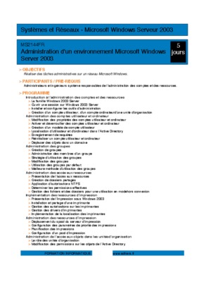 reseaux windows 2003 serveur Book