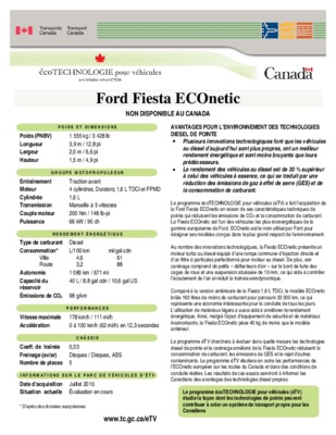 ford fiesta econetic Book