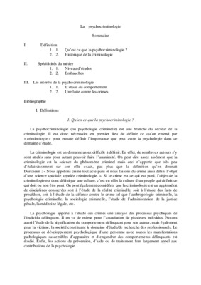 psychocriminologie Book