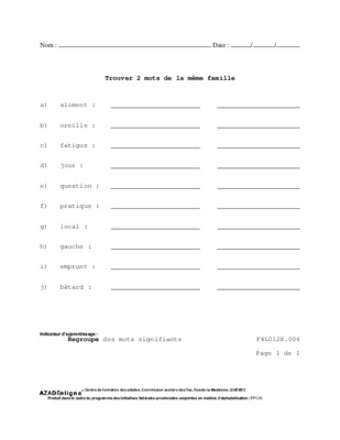 famille d aliment cycle trois Book