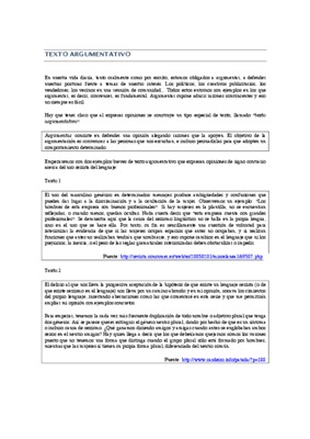 texto argumentativo Book