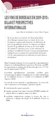 bilan perspectives 2010 emploi jobboom can ada Book