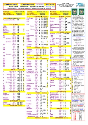 auto alarm gt 123 Book