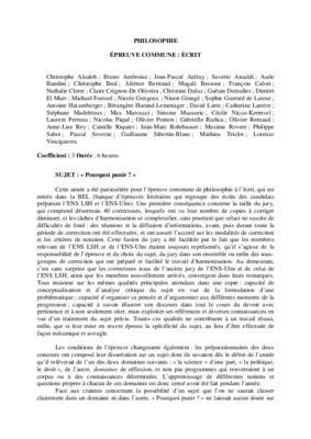 epreuve de philosophie Book
