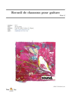 recueil de chansons pour guitare Book