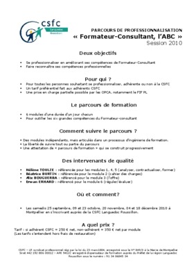 formateur consultant fiche apce Book