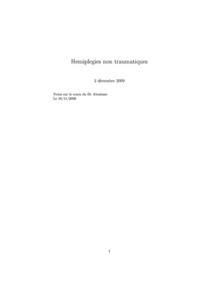 hemiplegies de l_enfant Book
