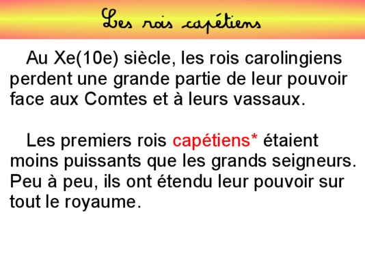 exercice cm1 les capetiens Book