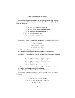 crrection exercices equilibre general Book