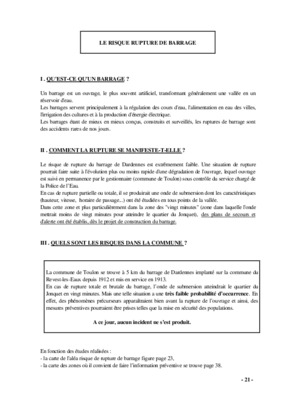 memoire sur rupture de barrage Book