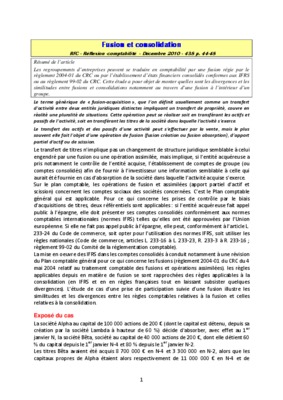 dscg 4 fusion et consolidation Book