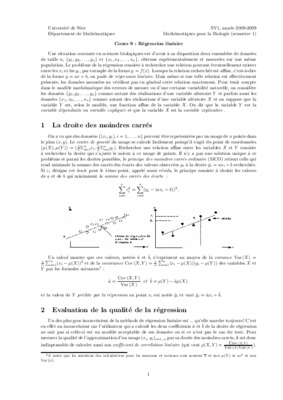 droite des moindre carres et corelation Book