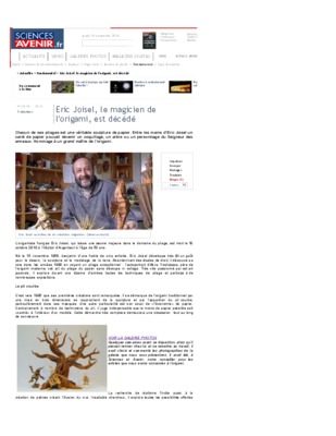 eric joisel le magicien de l_origami Book