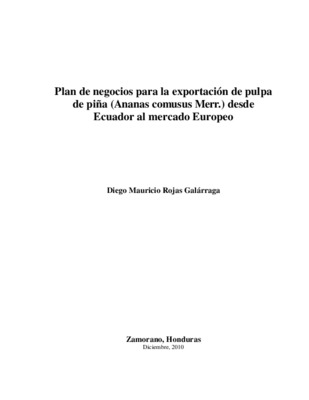 exportacion de pulpa de chirimoya Book