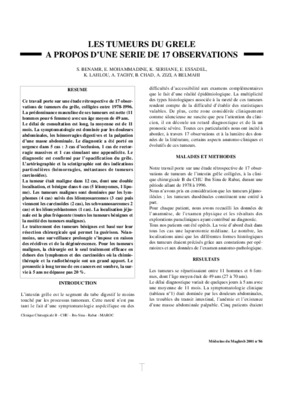 tumeurs du grele Book
