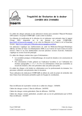 tracabilite et eval de la douleur Book