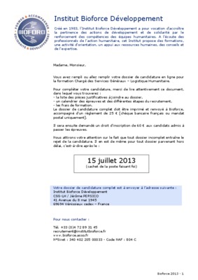 bourses bioforce Book