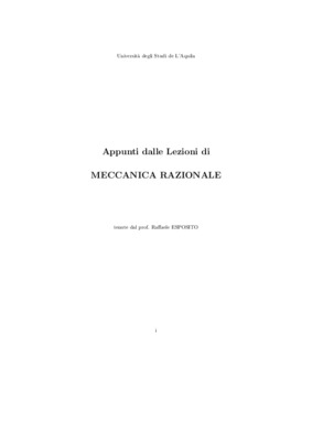 esercizi svolti meccanica razionale Book