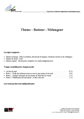 batteur bm 20 Book