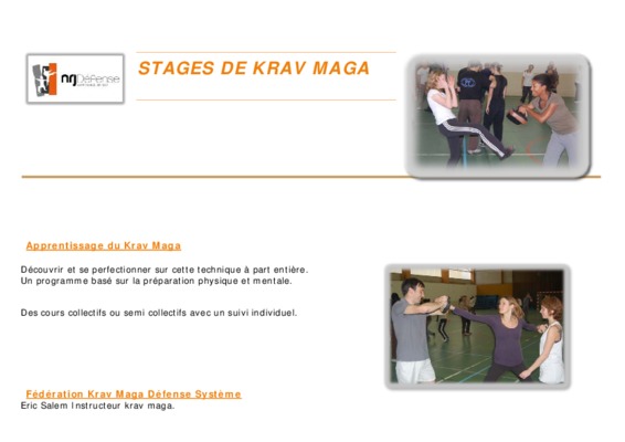krav maga exercices Book