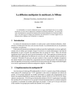 mbone Book