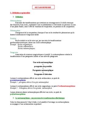 definition des domaines du metamorphisme entre diagenaise et anatexie Book