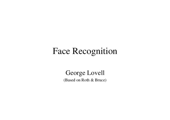 face recognition Book