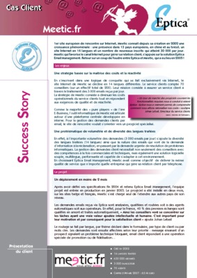le ca meetic bts managemet Book