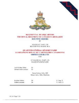 regimental Book