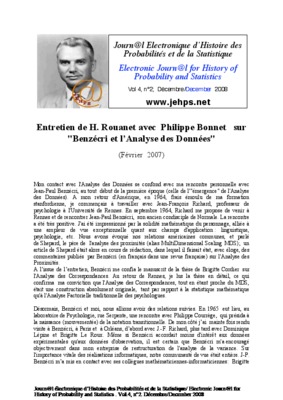 benzecri Book