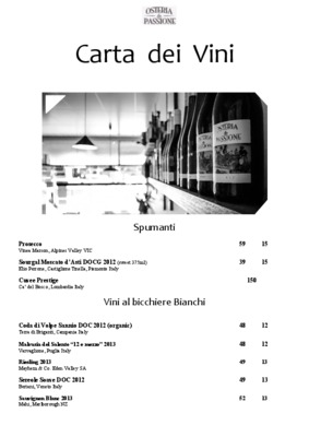 osteria Book