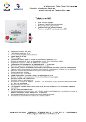 telealarm s12 Book